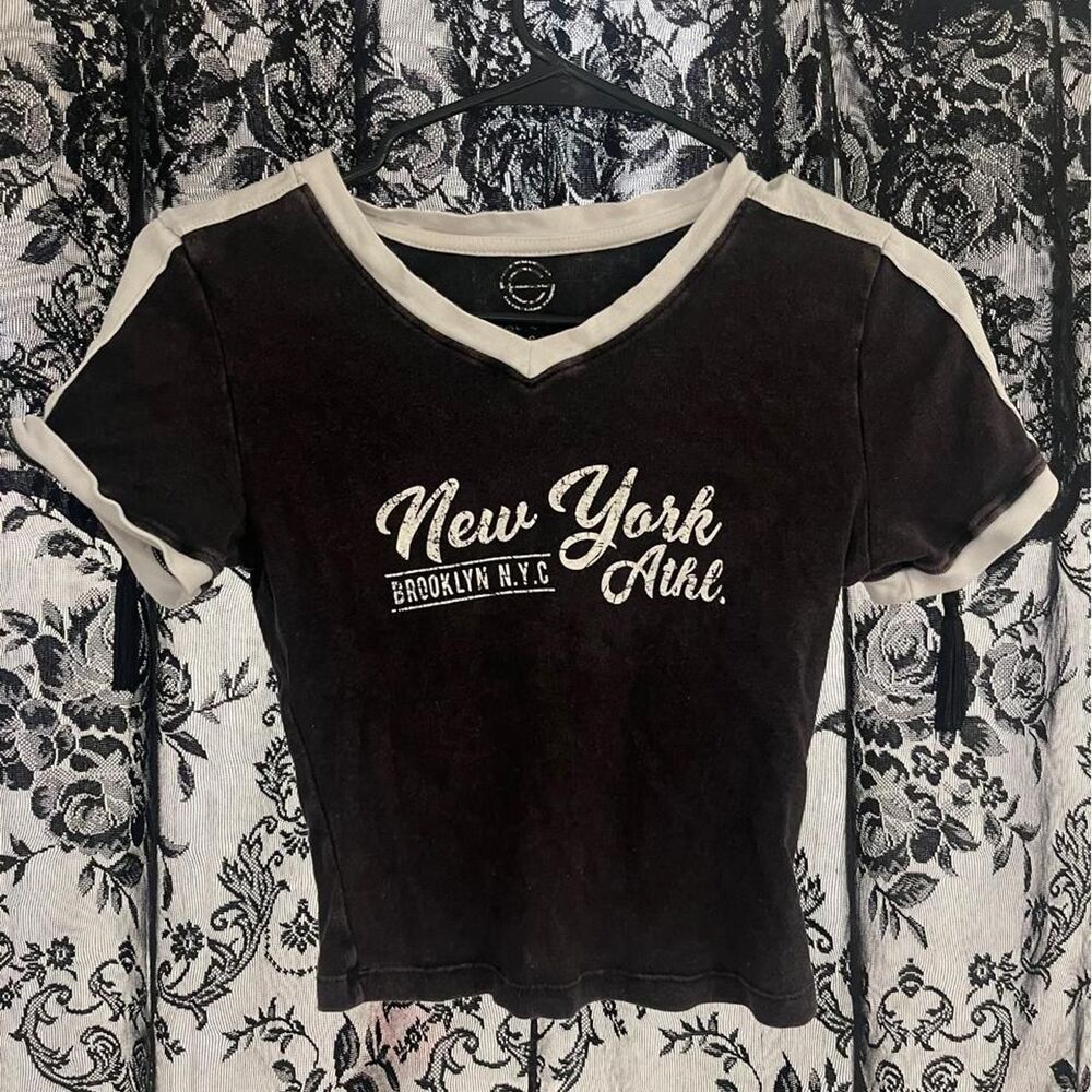 Unbranded Women's Black and Grey T-shirt